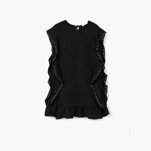 Mango Studded Ruffle Dress